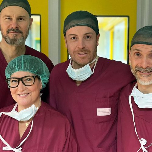 I colleghi dell’ospedale Galeazzi alla Clinica Lami
