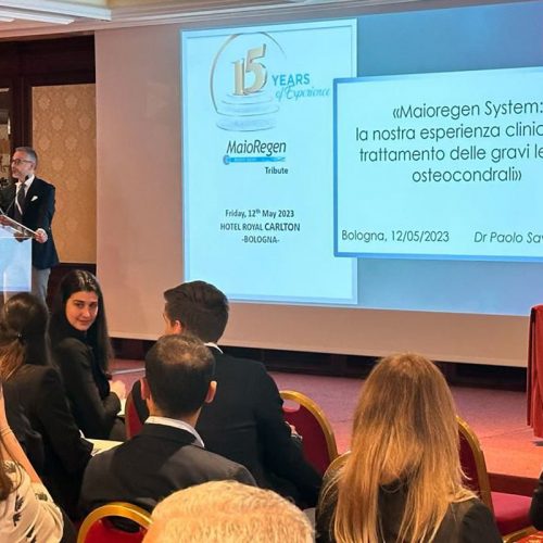 Il Dott. Paolo Saverio Fiore al convegno di Bologna per i 15 anni di MaioRegen