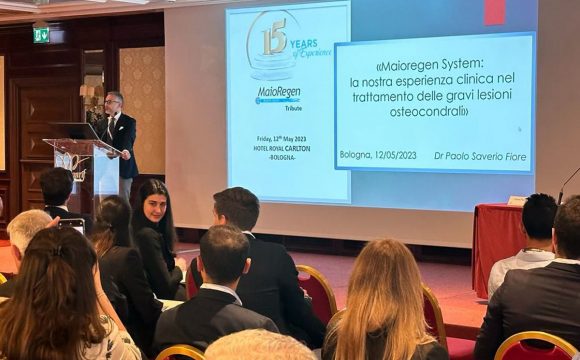 Il Dott. Paolo Saverio Fiore al convegno di Bologna per i 15 anni di MaioRegen