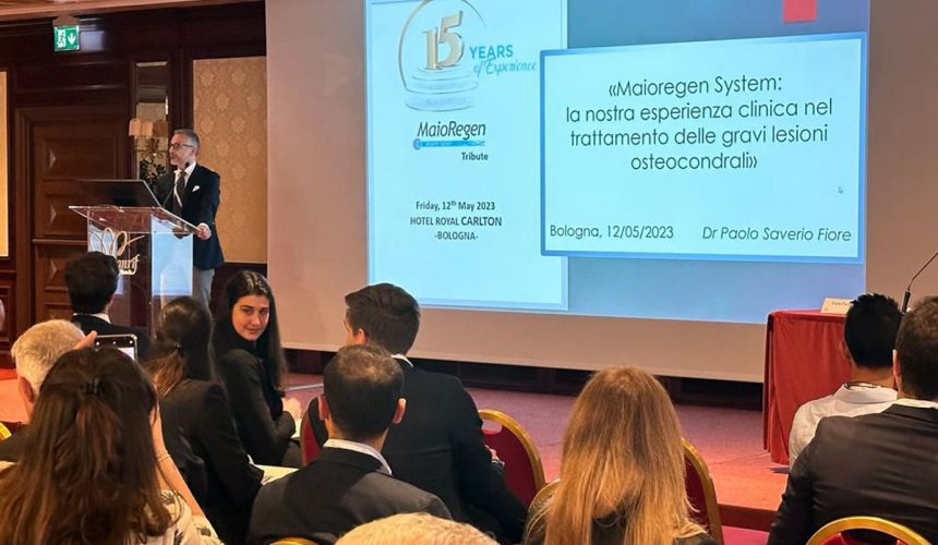 Il Dott. Paolo Saverio Fiore al convegno di Bologna per i 15 anni di MaioRegen