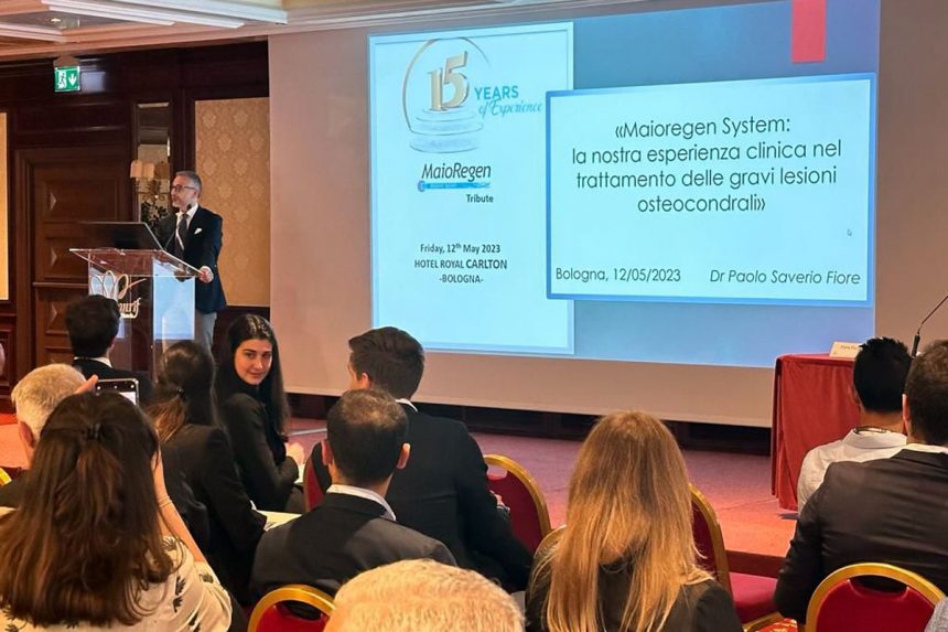 Il Dott. Paolo Saverio Fiore al convegno di Bologna per i 15 anni di MaioRegen
